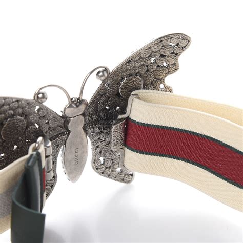 gucci crystal butterfly belt|gucci belt transparent.